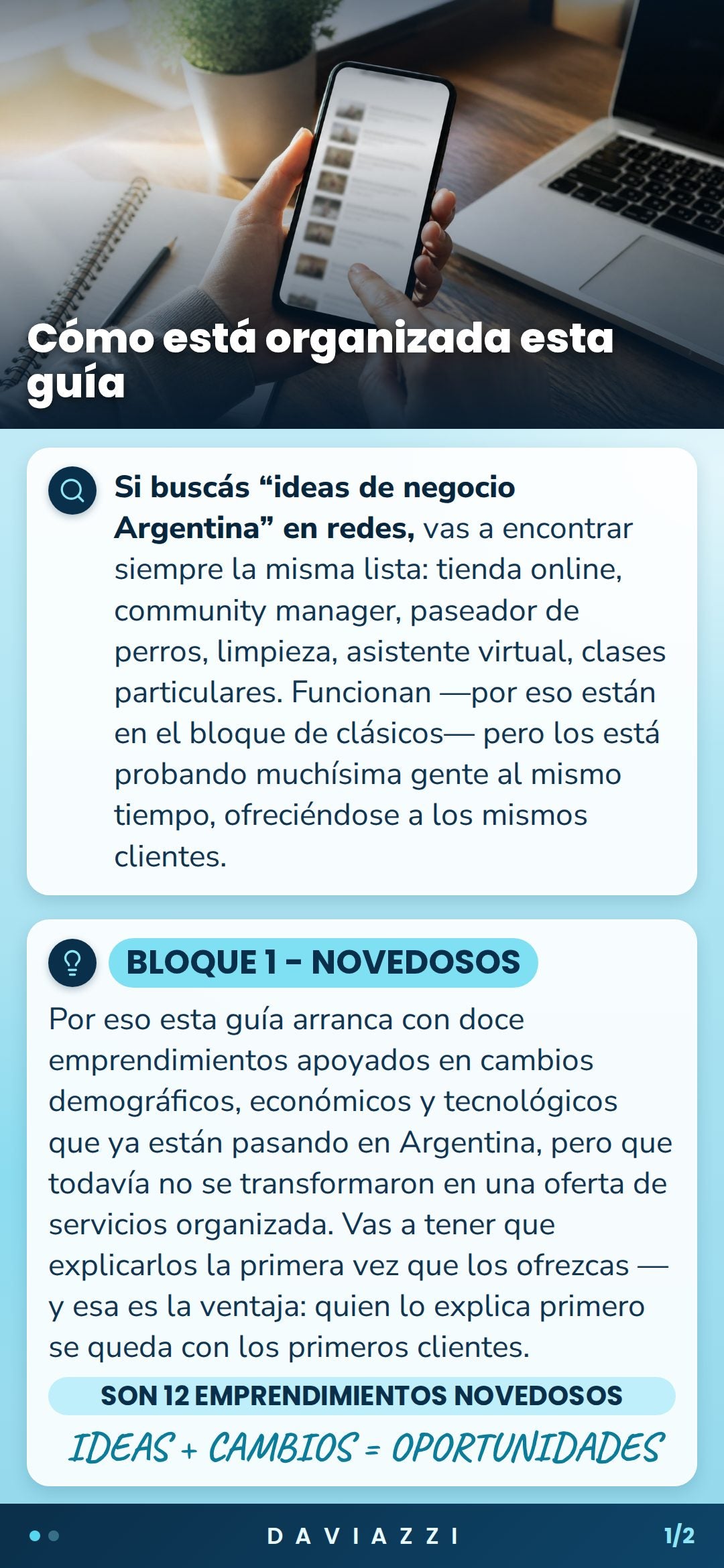 La Guía de Bolsillo del Emprendedor Argentino — 24 ideas para pasar de la idea a la acción