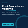 Pack Servicios en tu barrio: 3 mini-guías con plan de 30 días