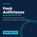 Pack Anfitriones: 3 mini-guías con plan de 30 días