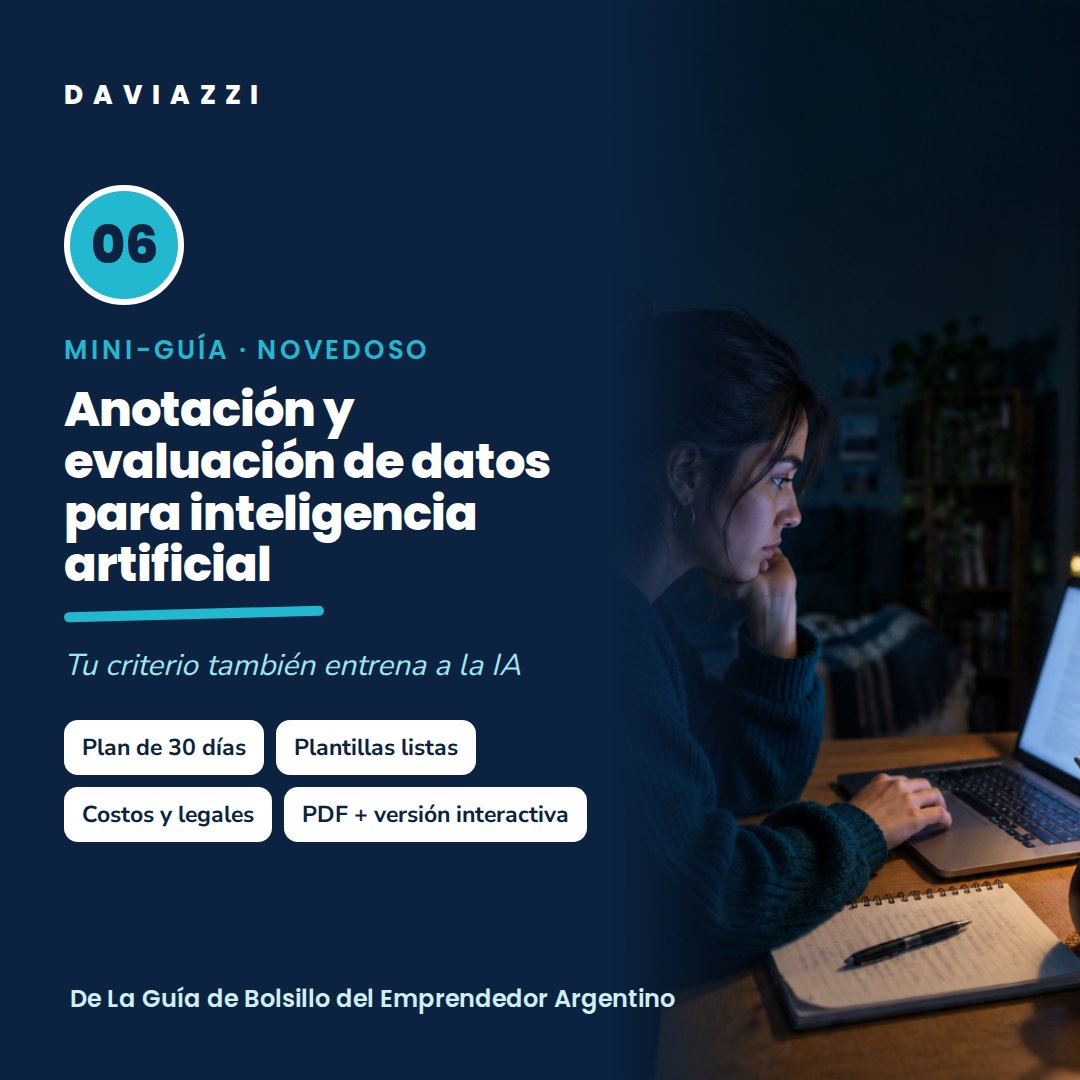 Mini-guía 06: Anotación y evaluación de datos para inteligencia artificial