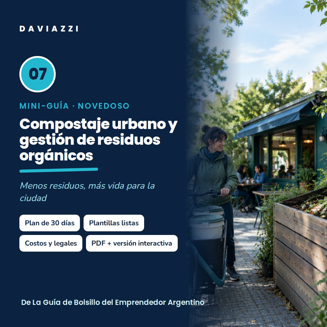 Mini-guía 07: Compostaje urbano y gestión de residuos orgánicos
