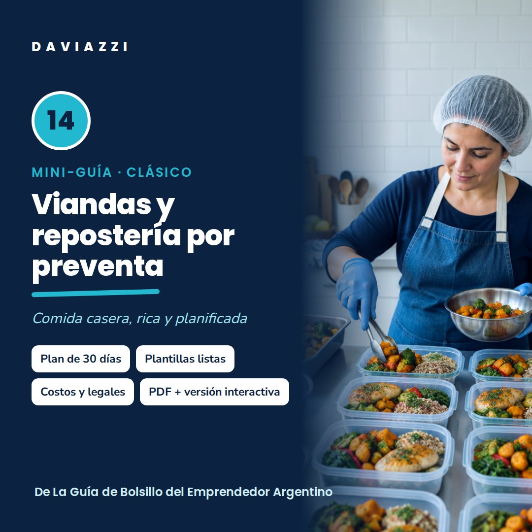 Mini-guía 14: Viandas y repostería por preventa