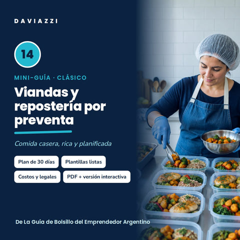 Mini-guía 14: Viandas y repostería por preventa