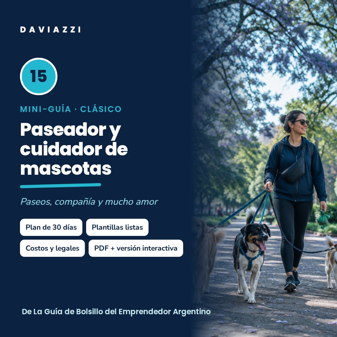 Mini-guía 15: Paseador y cuidador de mascotas