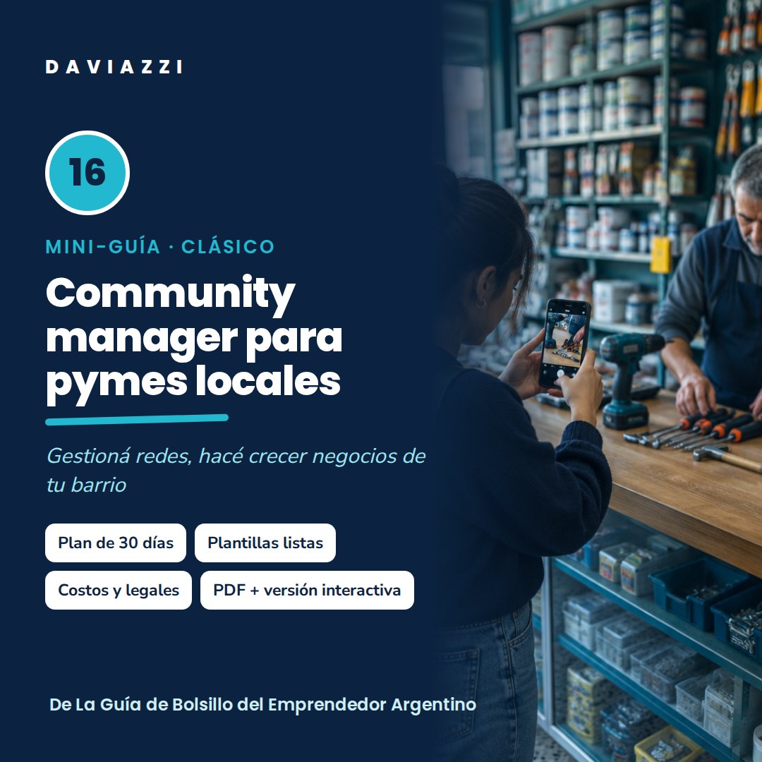 Mini-guía 16: Community manager para pymes locales