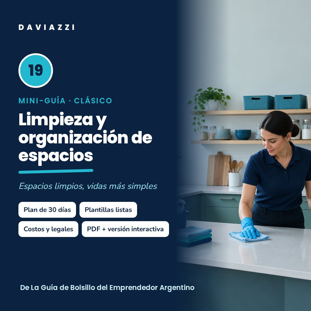 Mini-guía 19: Limpieza y organización de espacios